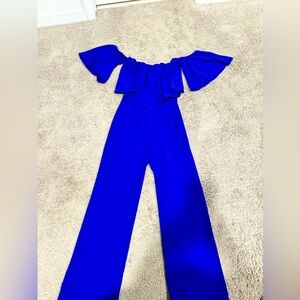 Zara off the shoulder jumpsuit